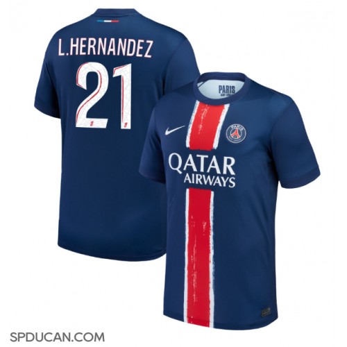 Muški Nogometni Dres Paris Saint-Germain Lucas Hernandez #21 Domaci 2024-25 Kratak Rukav